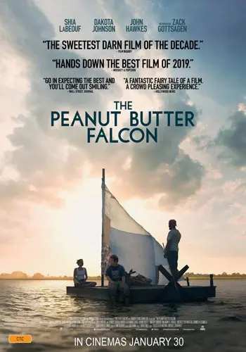 Theatrical poster of the movie 'The Peanut Butter Falcoln'.
