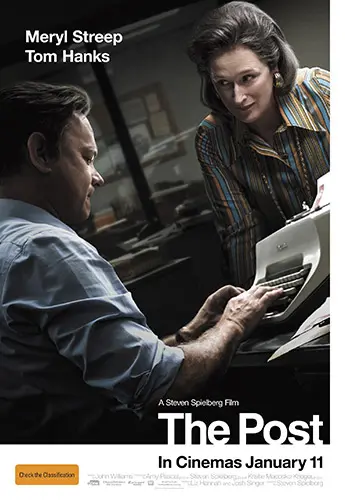 Theatrical poster of the movie 'The Post'.
