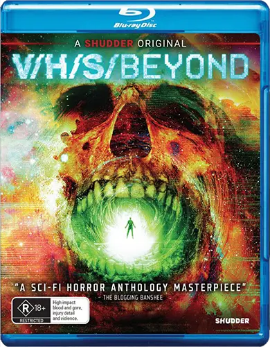 Blu-ray of 'V/H/S Beyond'.