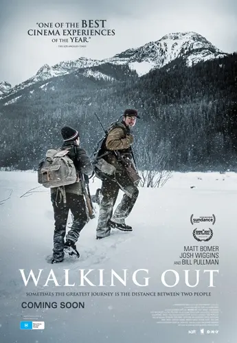 Theatrical poster of the movie 'Walking Out'.