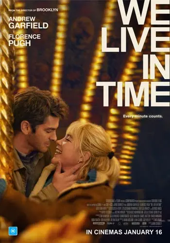 Theatrical poster of the movie 'We Live in Time'.