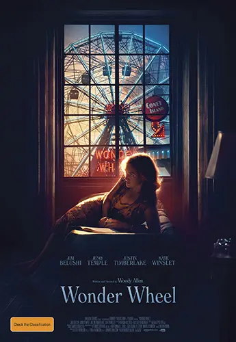 Theatrical poster of the movie 'Wonder Wheel'.