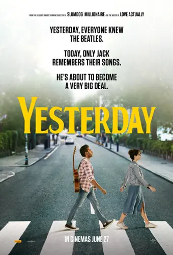 Theatrical poster of the movie 'Yesterday'.